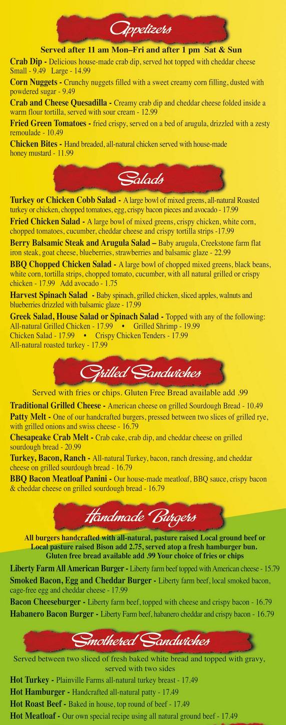 Lunch & Dinner Menu